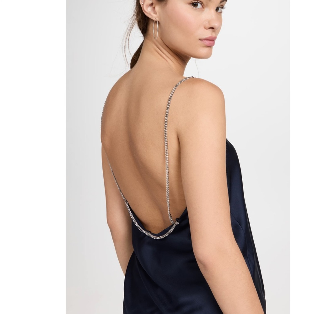 Ba&sh Silky Poly Chain Top NWT